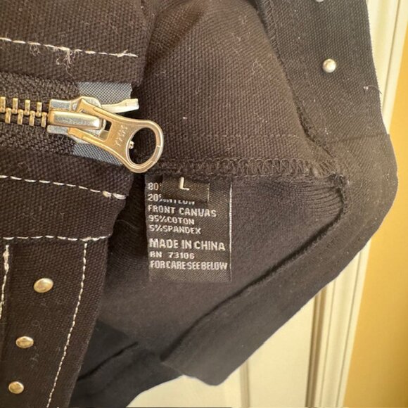 Michael Simon Black Zip Up Jacket, Size L - Picture 4 of 5